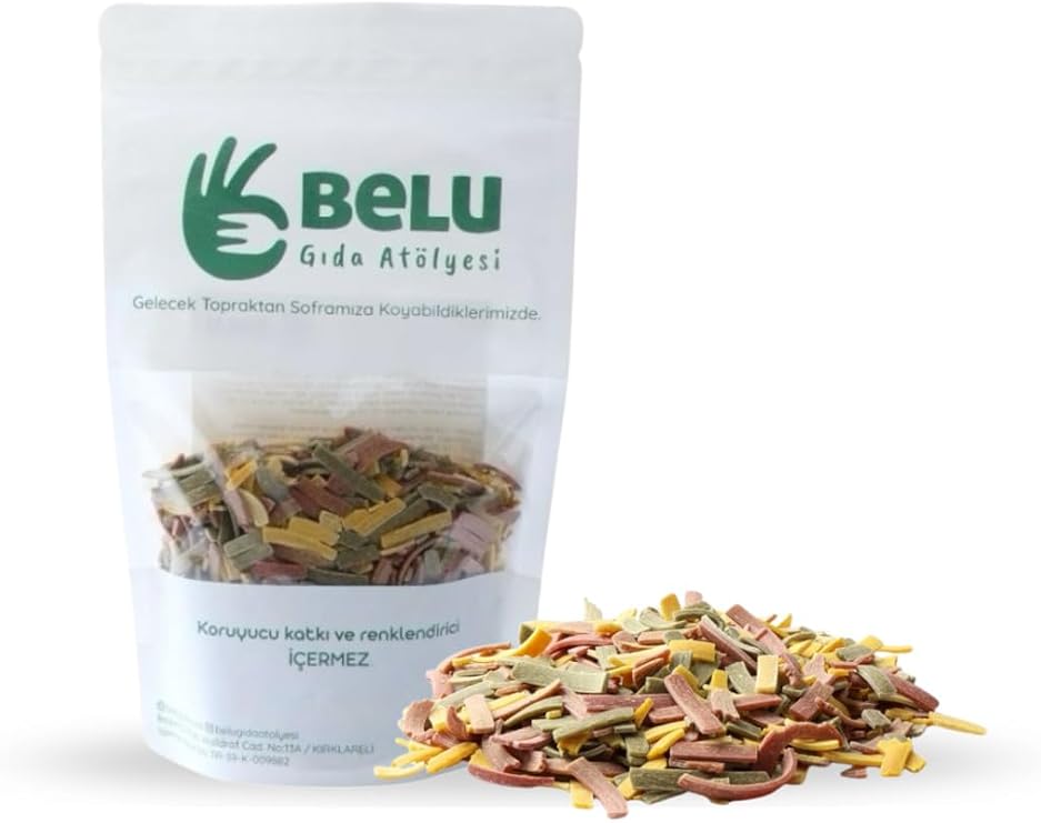 Belu Gıda Atölyesi Karışık Sebzeli Erişte, 250 gr