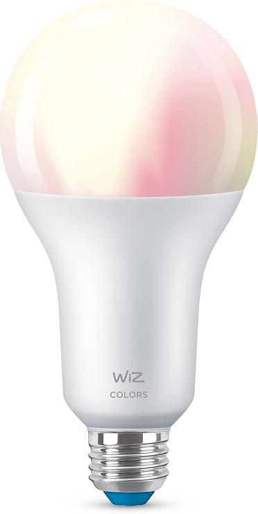 WiZ Smart Bulb, Colour [E27 Edison Screw] 150W, Smart LED Connected WiFi Works with Alexa, Google Assistant & HomeKit, Wi-Fi/Bluetooth, App Control for Livingroom, Bedroom, Easy Plug and Play [Energy Class E]