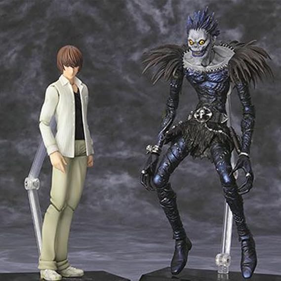 Zhongkaihua Death Note Light Yagami Action Figure - Ryuuku Action Figure Anime Model Statue Computer Desk Decoration Collection Gift for Fan