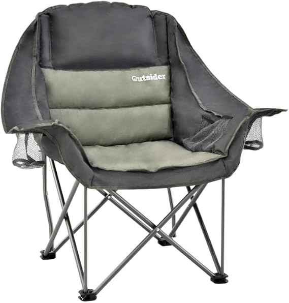 OUTSIDER Oversized Camping Chair Padded Folding Chair 180kg
