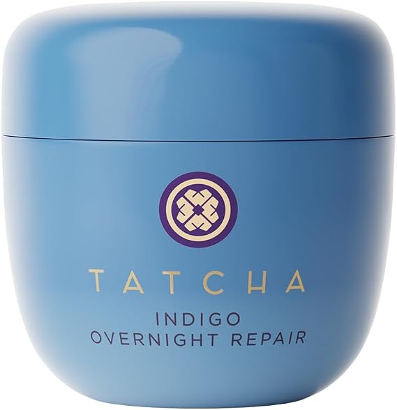 TATCHA Indigo Overnight Repair: Serum in Cream Treatment, Fragrance Free, 50 ml, 1.7 oz