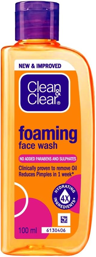 Clean & Clear Foaming Face Wash, 100ml