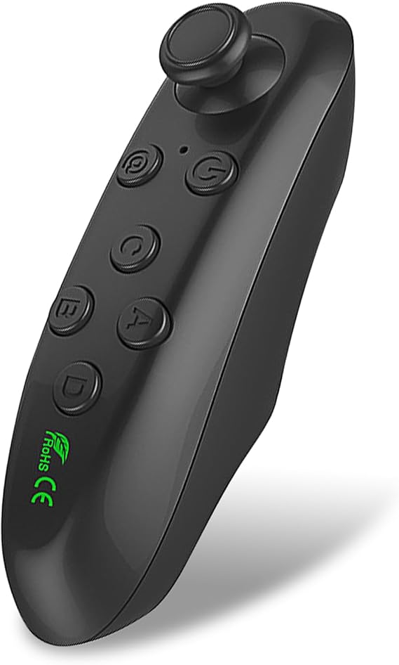 VR Remote Controller 2025 New Model Smartphone Controller Bluetooth Compatible with iPad & iPhone & Android Smartphones/Tablets Bluetooth Connection 4 Optional Modes TikTok Mode/VR Music Mode/Selfie
