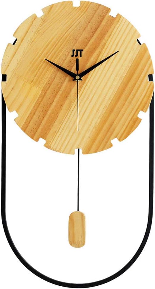 Simple Pendulum Clock Silent Modern Design Fashion Wall Clock Living Room Kitchen Bathroom Bedroom Clock Nordic Style Decorative Large Clock