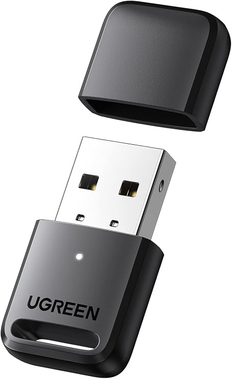 UGREEN Bluetooth 5.0 USB Bluetooth Adapter for PC Bluetooth Dongle, support Windows 11/10 / 8.1/7, compatible with Game Controller Xbox One S, PS5, PS4, Headset, Keyboard, Mouse, etc