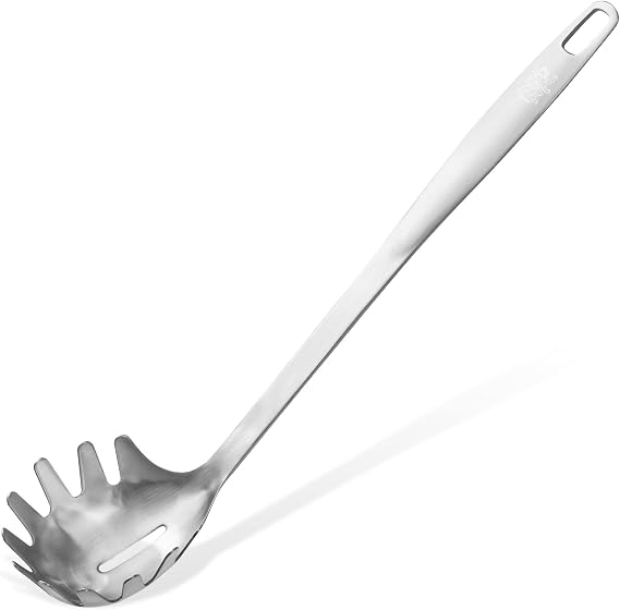 Stanley Rogers - Stainless Steel Spaghetti Spoon - Satin Finish Pasta Spoon - Dishwasher Safe Kitchen Accessory