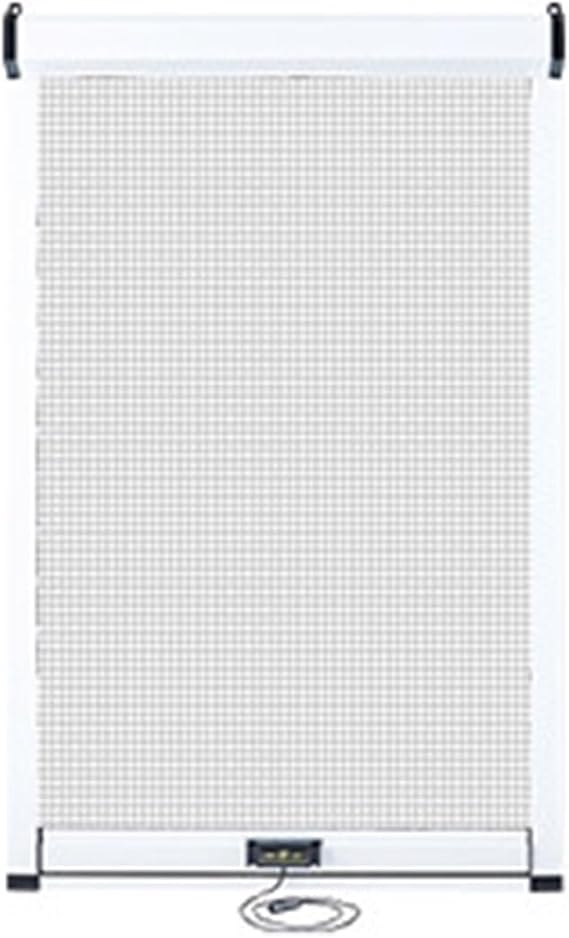 Retractable Fly Screens for Windows, Doors - Customizable Cat Proof Window Mesh Screen with Aluminum Frame and Buffer Damping - Easy to Install and Remove
