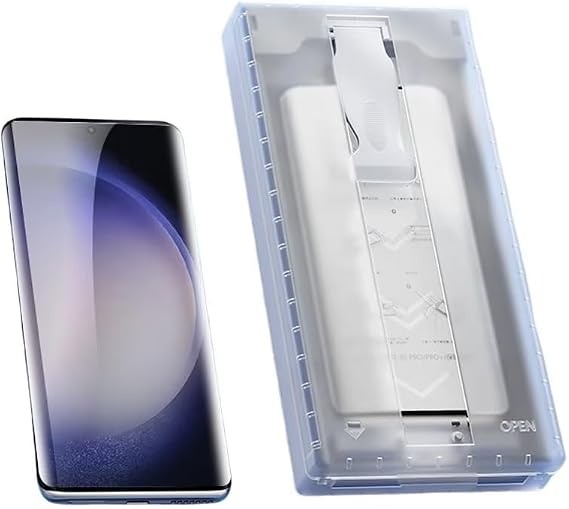Zore Galaxy ile uyumlu S25 Ultra Kolay Uygulama Aparatlı Easy Body Ekran Koruyucu Şeffaf