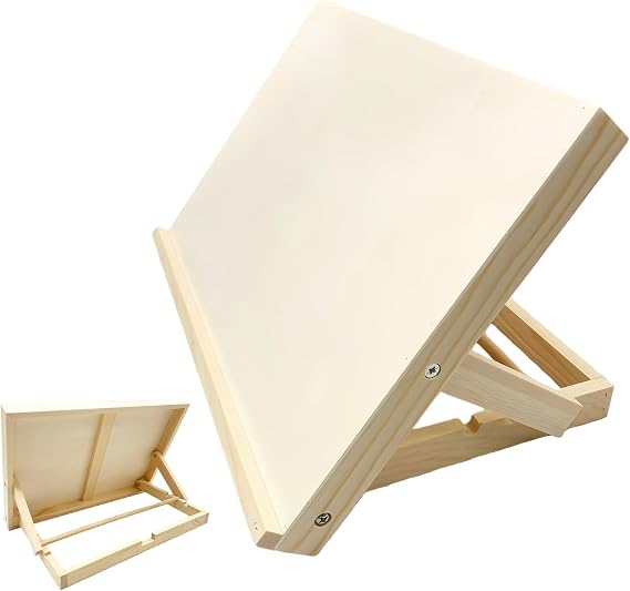 Table Easel - Portable & Foldable Table for Painting | For Beginners, Students & Professionals, Ideal for Studio, Drawing & Drafts, Compact & Robust