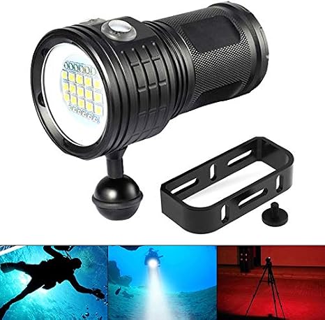SecurityIng Diving Light, 8,000 Lumens, Underwater Light, Vibration Proof, IPX-8 Waterproof, 500 Meters, Diving 80 Meters, 3 Light Colors, 8 Dimmable Modes, Underwater Flashlight, Diver Light, Diving, Diving, Disaster Prevention, Earthquake Countermeasure, Outdoor, Night Fishing, Night Work, Underwater Photography, Diving Light, Can be Used up to 26666666665.4.4 ft 8.4 ft 8.4 ft 8 ft 80 ft 80 ft Batteries Not Included