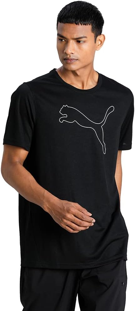 PUMA M Tad Essential Heather Cat Tee (CF Large Cat) Unisex Adult T-Shirts (Pack of 1)