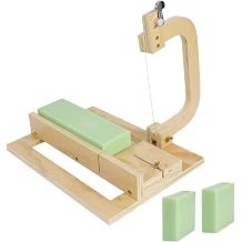 Adjustable Soap Cutter Wire, Wooden Soap Slicer for Handmade Soap Making Candles Trimming Cheese DIY Cutting Making Tool