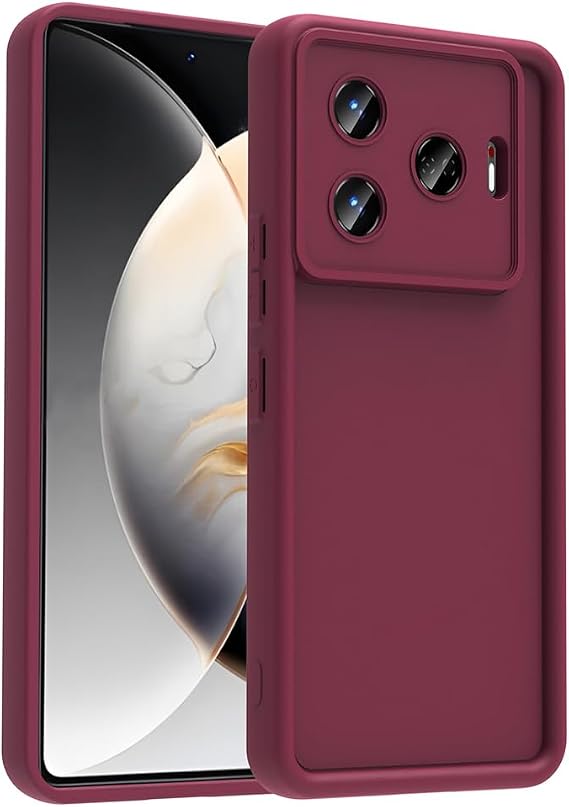 Spia Tecno Camon 30 Pro 5G ile Uyumlu Kılıf Mürdüm Kamera Korumalı Tage Kapak (Tecno Camon 30 Pro 5G ile Uyumlu, Mürdüm)