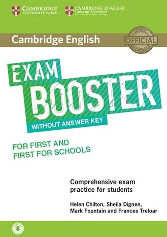 Cambridge English Exam Booster for First and First for Schools without Answer Key with Audio: Comprehensive Exam Practice for Students (SIN COLECCION)