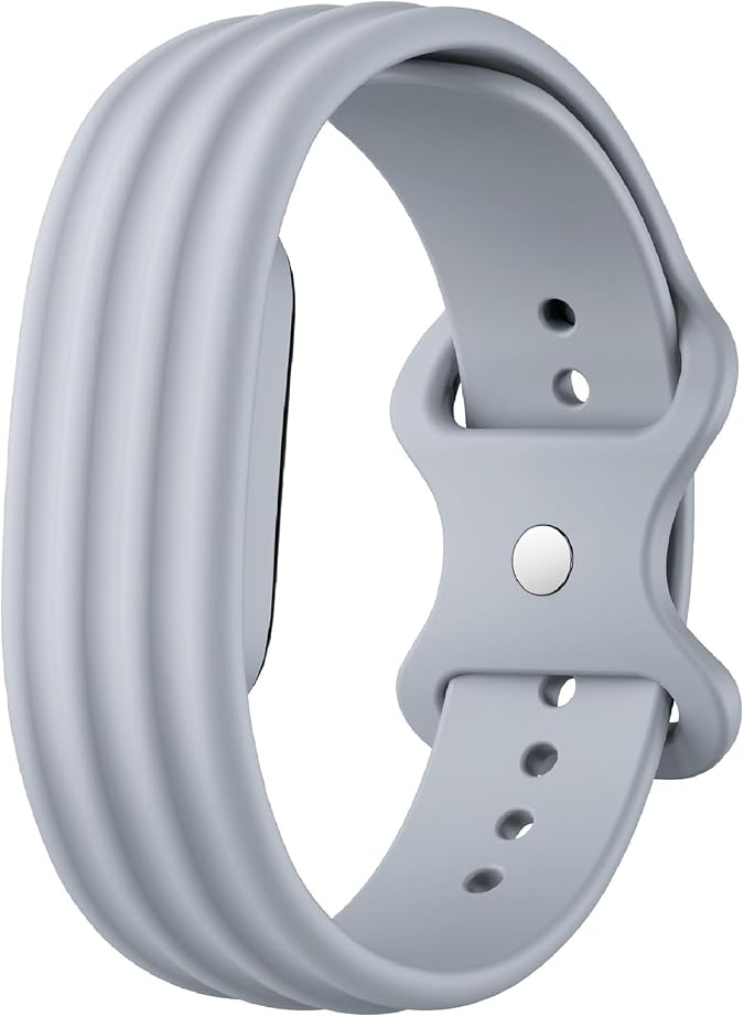 Silicone Strap Compatible with Google Fitbit Air, Soft Sport Adjustable Replacement Watch Band