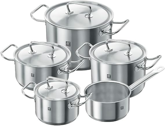 ZWILLING Twin Classic Cookware Set 5 Pieces, Stainless Steel