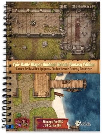 Epic Forge -Game Board: Heroic Fantasy Edition Exterior (305x420mm) Size XL - Hardcover