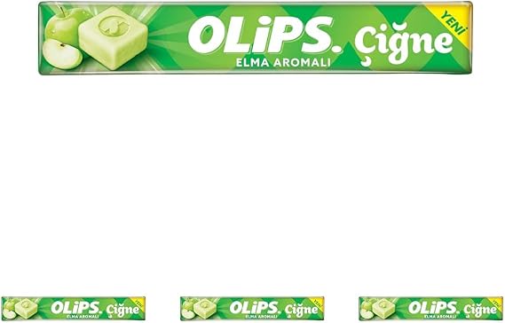 Olips Çiğne Elma Aromalı Ferahlatıcı Şeker 47 gr 4lü paket