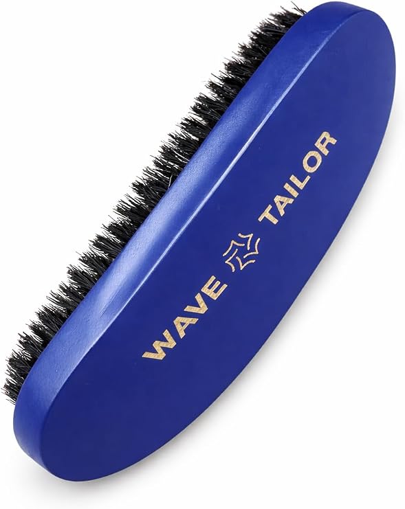 Premium Wave Brush, Blue, Soft Bristles with velvet pouch