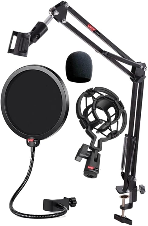 Lastvoice Nb39PSMX Mikrofon Standı Shock Mount Pop Filter Sünger Seti