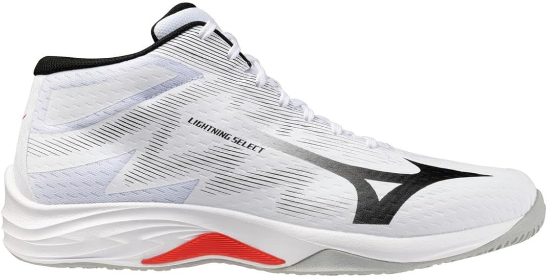 Mizuno Lightning Select Mid Volleyball, Unisex Volleyball Shoes, White, 6 UK