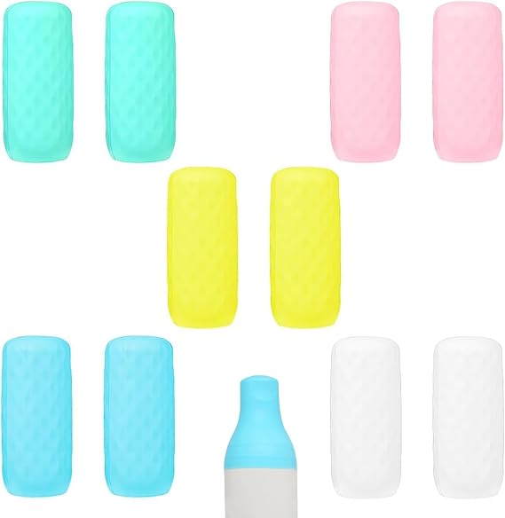 10 Pack Silicone Elastic Sleeves for Leak Proof Travel Bottles, Fits Various Sizes, Ideal for Toiletries and Cosmetics