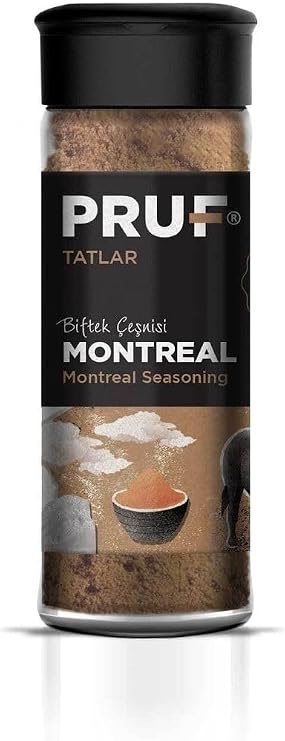 Pruf Montreal Biftek Çeşnisi / Montreal Seasoning 40 Gr. Sağlıklı Cam Şişe