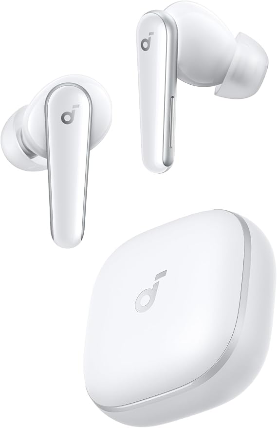Anker Soundcore Liberty 5 Kulak İçi Bluetooth Kulaklık, Gerçek Zamanlı Gürültü Engelleme, 2 Kat Daha Güçlü Ses Azaltma, Hızlı Şarj, Dolby Audio, Beyaz - A3957