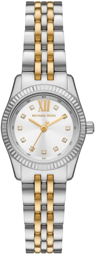Michael Kors Lexington Women's Quartz Watch Three Hands 26mm with Stainless Steel Bracelet