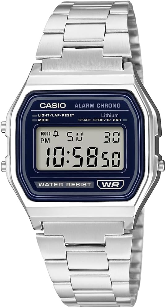 Casio A158WEA-2DF Kol Saati, Retro, Digital, Gri, Unisex