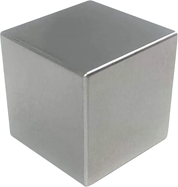 High-Density Tungsten Cube 50mm - Pure Metal Element for Lab Experiments Collectibles Science Projects & Hobbies - Premium Density Cube for Element Collections