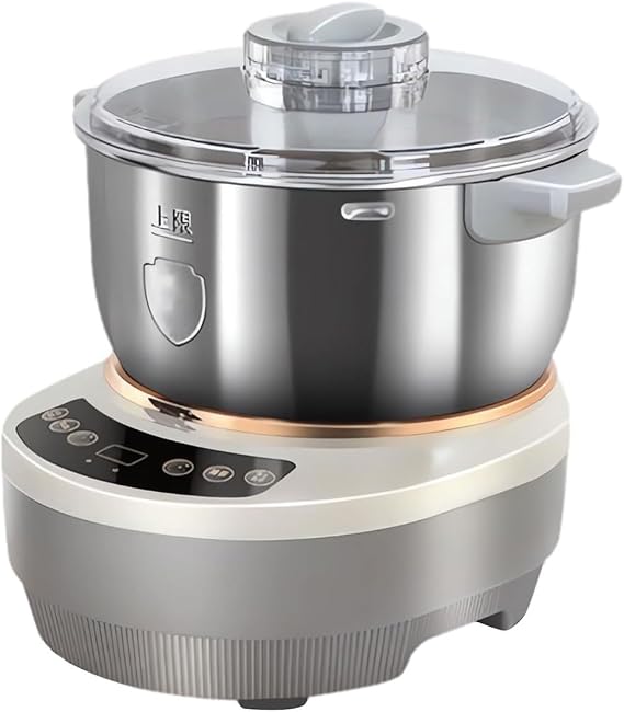 Amecke Stainless Steel Dough Maker with Fermentation Function 25-38℃ Profer, 5L/7L Capacity, Non-Stick Coating, Measuring Cup & Spoon, Dough Kneader with Timing & Touch Panel 5L