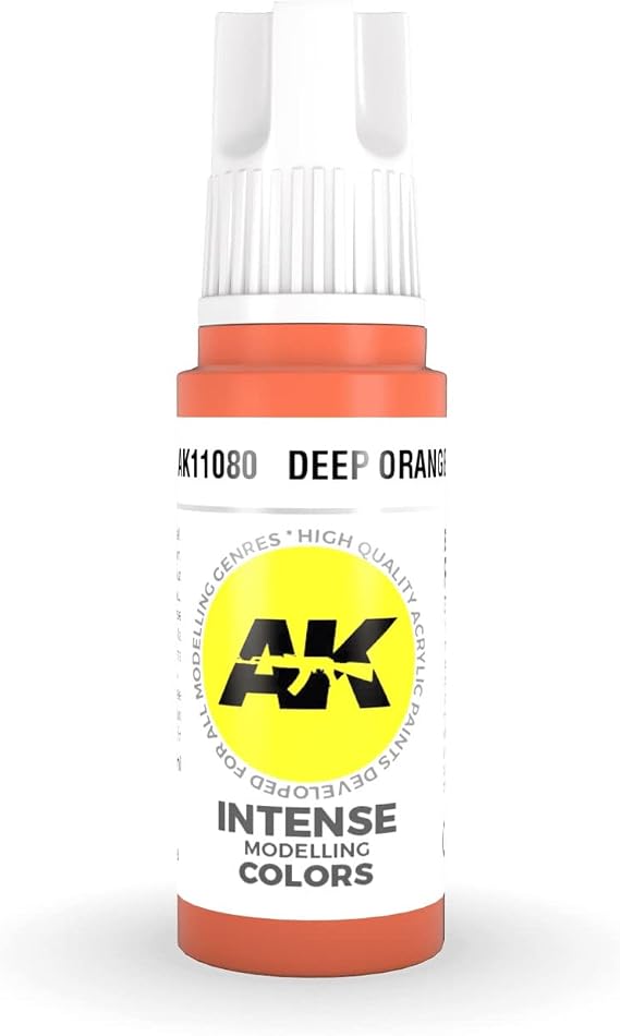 AK Interactive 3rd Gen Acrylic Intense Deep Orange 17ml
