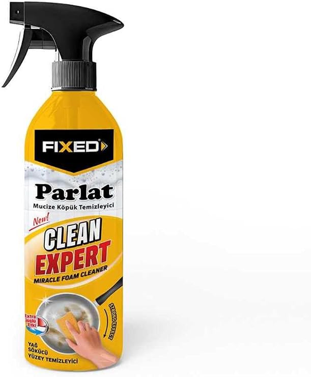 FIXED Clean Expert Mucize Köpük Temizleyici Sprey, 500 ml, Yağ Sökücü