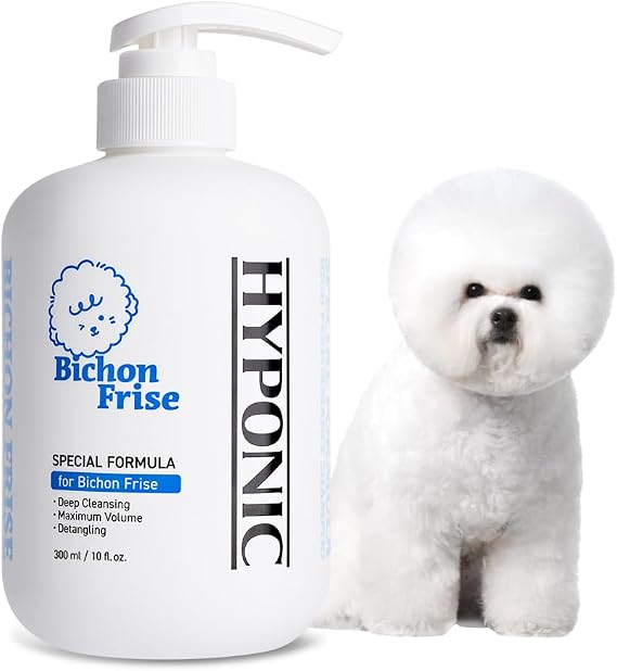 HYPONIC Bichon Frise用シャンプー - ビションフリーゼ用低刺激性の品種特有シャンプー フルボリューム、ディープクレンジング、ヘア弾力性10.14液量オンス