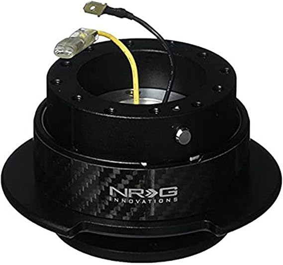 NRG Innovations SRK-250CF Quick Release Kit (Black/CF Ring)
