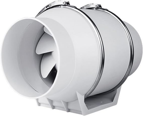 4 Inch Inline Extractor Fan, Quiet Inline Duct Fan for Ventilation