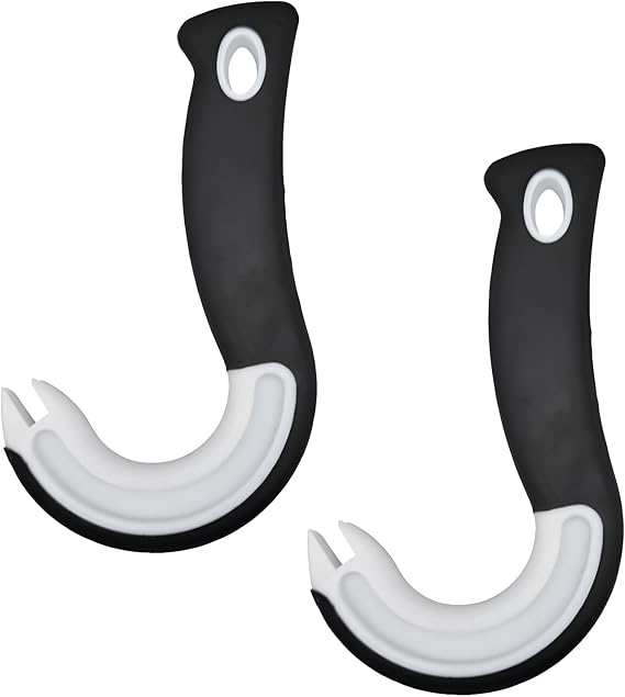 2-Pack Ergonomic Ring Pull Can Openers - Easy-Grip Handles for Seniors & Limited Dexterity, Durable Kitchen Tool for Effortless Can Opening