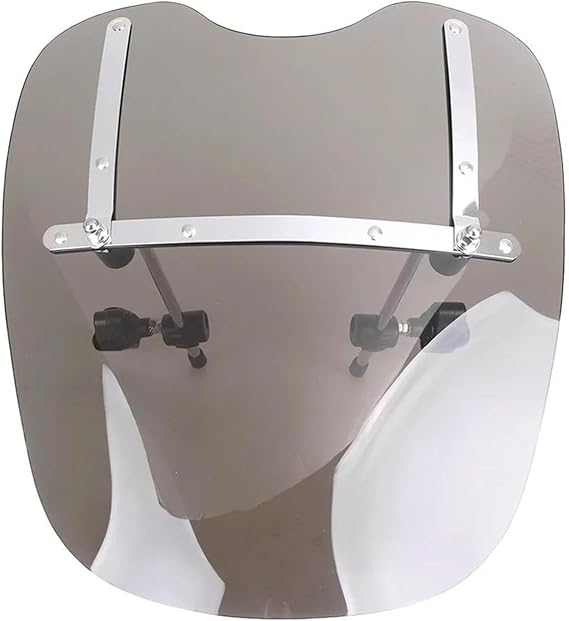 motorcycle windshield For Harley Road King Softail Dyna Fatbob Fatboy Forty Eight Motorcycle 17" 19" ABS Windscreen Windshield W/Braket Kits windscreen double bubble(19" Smoke)