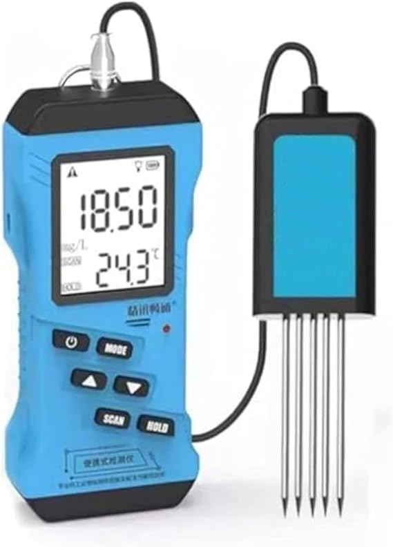 Soil Tester - 7 in 1 Meter for Nitrogen, Phosphorus, Potassium, pH, Moisture, Nutrient Conductivity with High Accuracy Digital Sensitivity