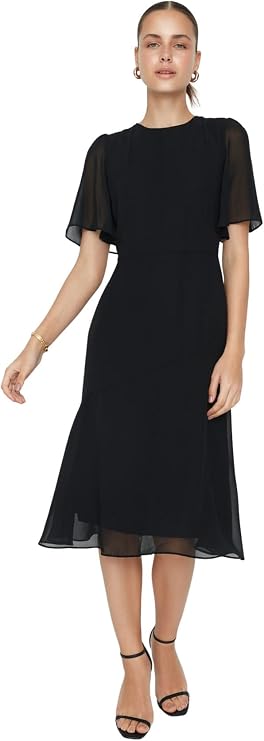 Trendyol Women Midi A-line Regular Woven Dress