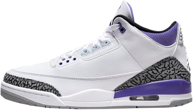 Retro Air Jordan 3 - White, Black, Dark Iris, Violet Haze by Nike
