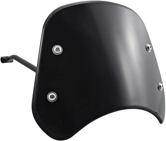 Wind Screen Motorcycle Windshield For Leoncino 500 Trail Headlight Visor Meter Instrument Wind Deflector Windscreen Windshield(02 Black)