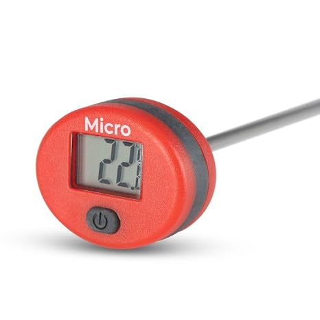 Micro Digital Pocket Thermometer, Red