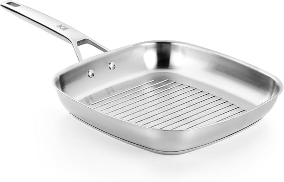BRA Signature | Stripe Grill 11", Non-Stick Stainless Steel
