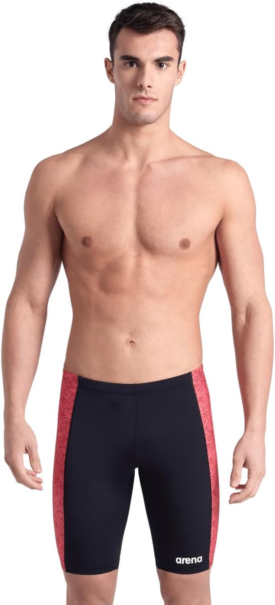 ARENA Men's Performance Men's Abstract Tiles Swim Jammer Swim Trunks (Pack of 1)
