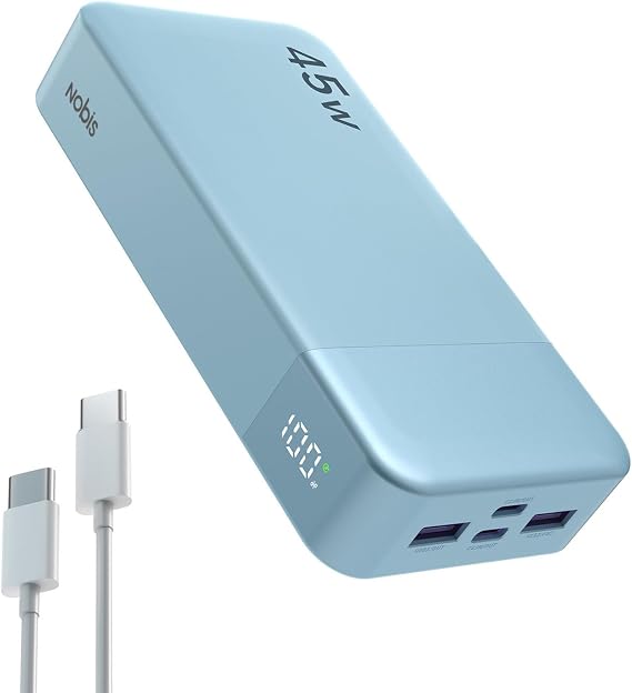 NOBIS Power Bank Powerbank 20000 mAh 45 W External Mobile Phone Batteries