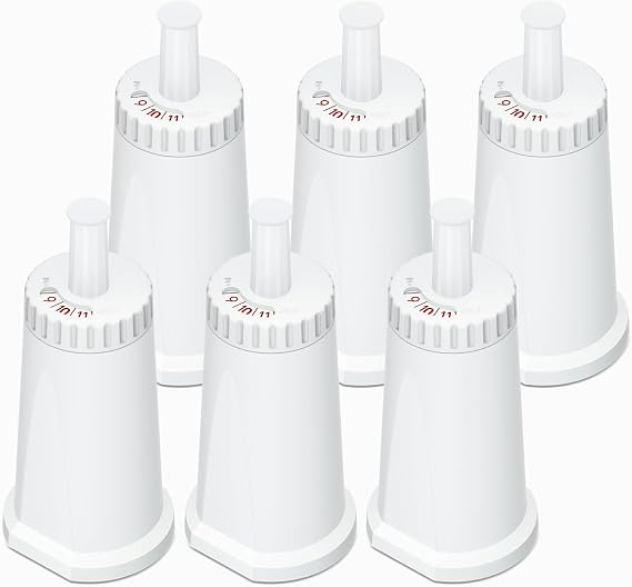 Mutital 6 Pack Replacement Water Filters for Sage Automatic Coffee Machines