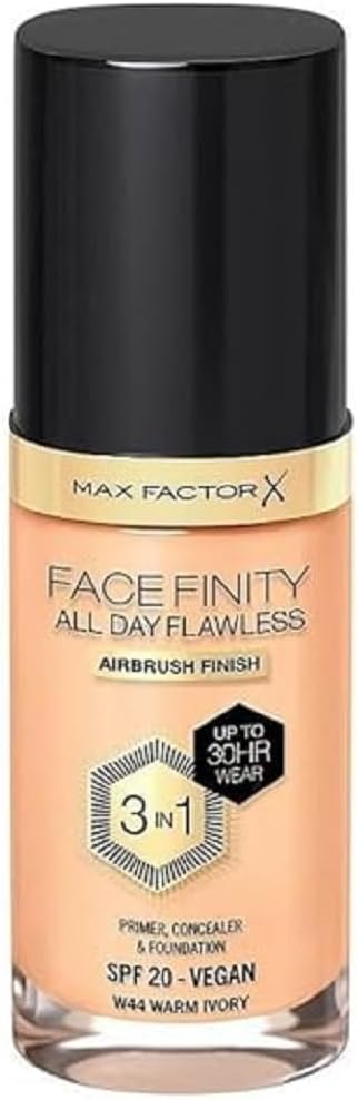 Max Factor Facefinity 3In1 Foundation No: 44 Warm Ivory