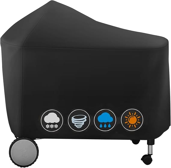 Weber 7152 Performer Deluxe 22 inç Kömür Izgaraları için Izgara Örtüsü, Su Geçirmez Solmaya Dayanıklı Barbekü Örtüsü (48,5 U x 25,5 G x 39,8 Y inç)